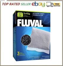 Fluval C2 Activated Carbon, Replacement Aquarium Filter Media, 3-Pack, 14011