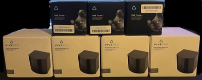 3 Htc Vive Tracker 3.0 + 4 2.0 base stations Vrchat full body tracking