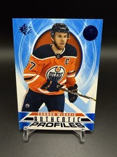 2020-21 SP Hockey Connor McDavid #AP-1   Authentic Profiles Blue Insert Oilers