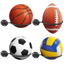 Basketball-Holder Wall Mount, Football Holder Space Saving Ball Storage Rack,...