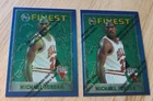 (2) Michael Jordan 1995 96 Topps Finest Cards Lot w/ Coating Bulls 🐐 Very Nice!