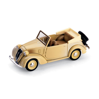 Fiat 1100 (508C) Cabriolet Coloniale 1937-39 Beige 1:43 Brumm Auto D'epoca -D- N