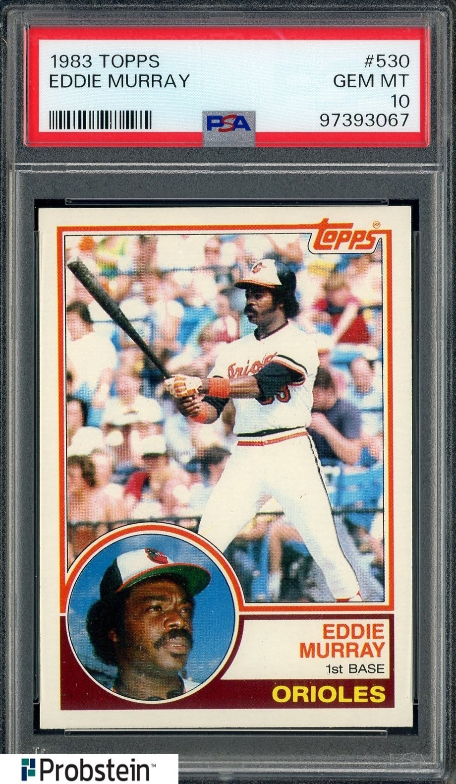 1983 Topps #530 Eddie Murray Baltimore Orioles HOF PSA 10 GEM MINT