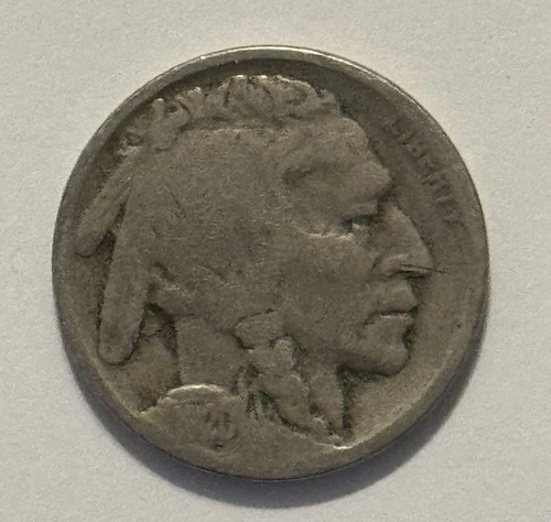 1920 U.S. American Indian Head - Buffalo Nickel - Circulated - NO RETURN