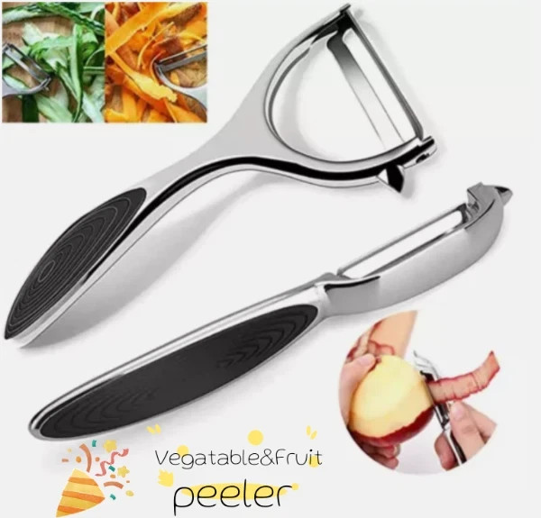 2-Pack Stainless Steel Vegetable & Fruit Peeler – Non-Slip Handle Potato Peeler