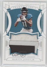 2021 Panini National Treasures Framed Fabric Holo Silver /25 Marvin Jones Jr s3g