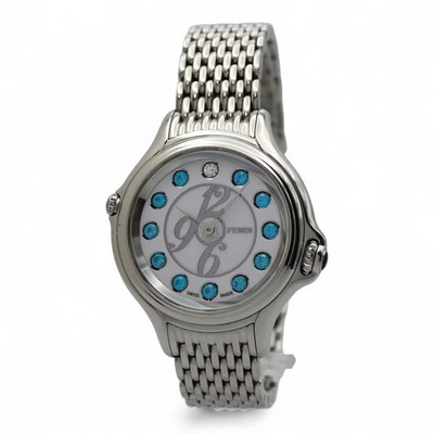 FENDI シルバー 時計　ダイヤモンド Fendi Crazy Carats Rotating Gems 38MM Ladies Steel Watch | eBay