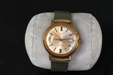 1969 Timex Self-Winding 4147 3269 Viscount Wristwatch Runs Briefly Parts Repair