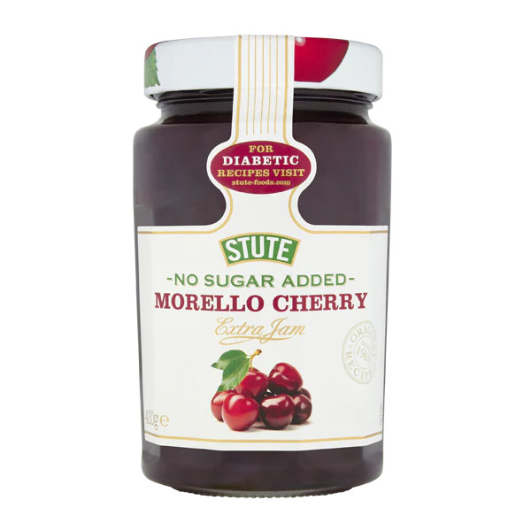 Stute Morello Cherry Jam 430g Premium UK Fruit Spread Preserve