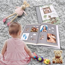 First 5 Years Baby Memory Book - 76 Colourful Illustrated Keepsake Journal Pages