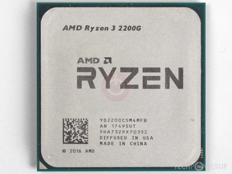 Socket AM4 Computer AMD Ryzen 3 2200G Processor Model Core