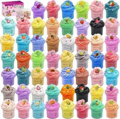 54 Pack Butter Slime Toy kit, Super Soft and Non-Sticky,Very Suitable Birthda...
