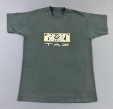 Rare Vintage 90s Tazmanian Devil Looney Tunes Warner Bros Stitched Sun Fade Tee