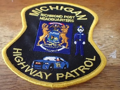 MICHIGAN HIGHWAY PATROL RICHMOND  POST HDQ   OBSOLETE SHOULDER PATCH