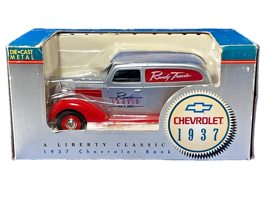 SpecCast Liberty Classics, 1937 Chevrolet 'Randy Travis' Die Cast Coin Bank, NIB - Image 2 of 4
