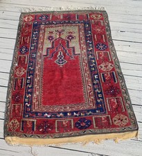 Antique Prayer Rug 41x60