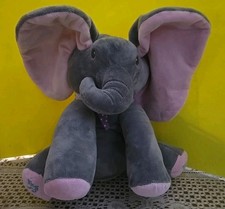 Elza Musical Singing Talking Gray Elephant Interactive Peek A Boo Plush Baby Toy