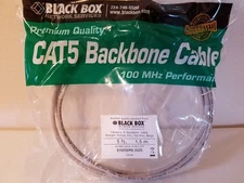 Black Box EYN556MS-0005 Cat5 Backbone Patch Cable Straight Pinned 100MHz 5FT