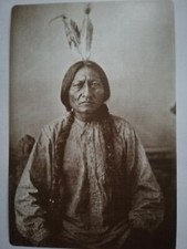 Cartolina Indiani d'America - Sitting Bull Hunkpapa Sioux Leader D.F.Barry 1884