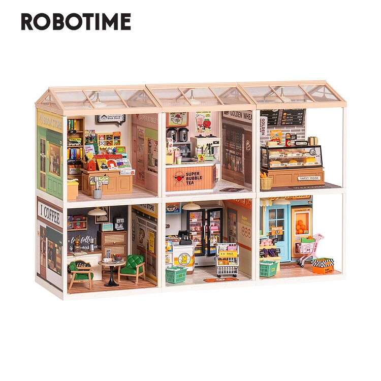 Rolife 1:24 Super Creator Plastic 3D Dollhouse 6-set Decor DIY Adult Xmas Gifts