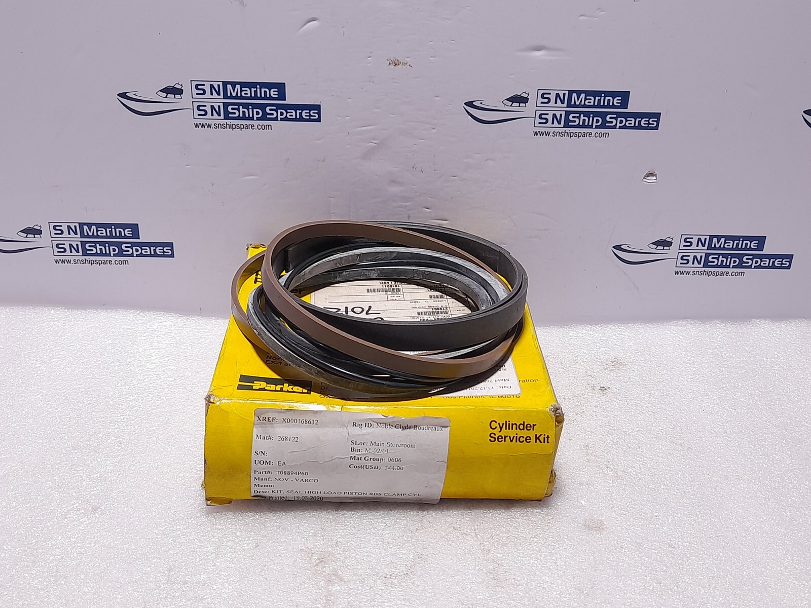Parker PK602HK001 Bunan Hi Load Piston Seal Kit NOV 108894P60