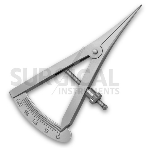 5 Castroviejo Messschieber 3,5" (8,89cm) Ophthalmic Instruments 0-20mm Gauge German G - Bild 6 von 8