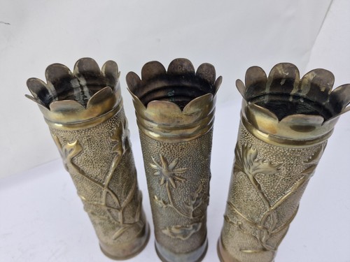 3 x dekorative Grabenkunst aus dem 1. Weltkrieg Somme 1914/15/16 #3 - Bild 2 von 12