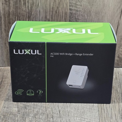 LUXUL AC1200, Wi-Fi Bridge and Range Extender P40 Open Box