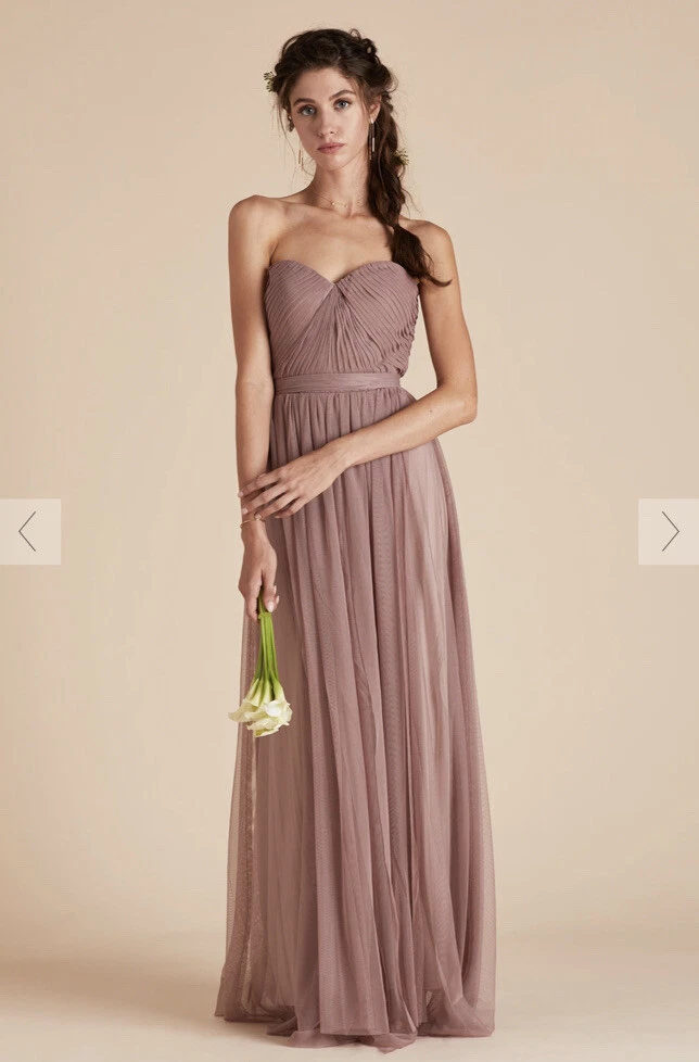 Pink tulle shop bridesmaid dress