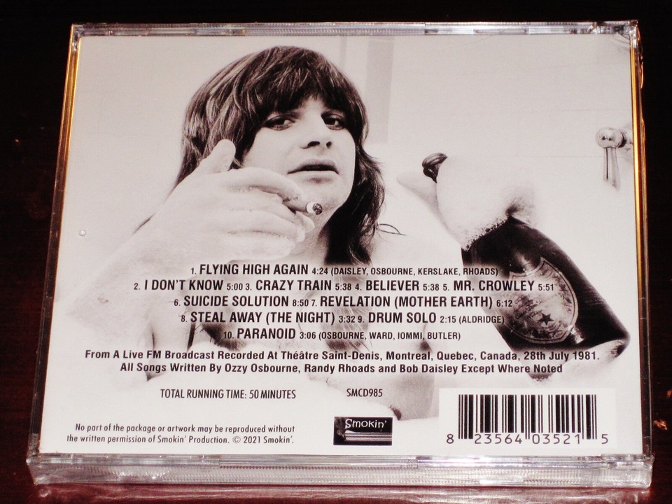 ozzy osbourne montreal 1981 låtar ozzy osbourne montreal 1981 låtar