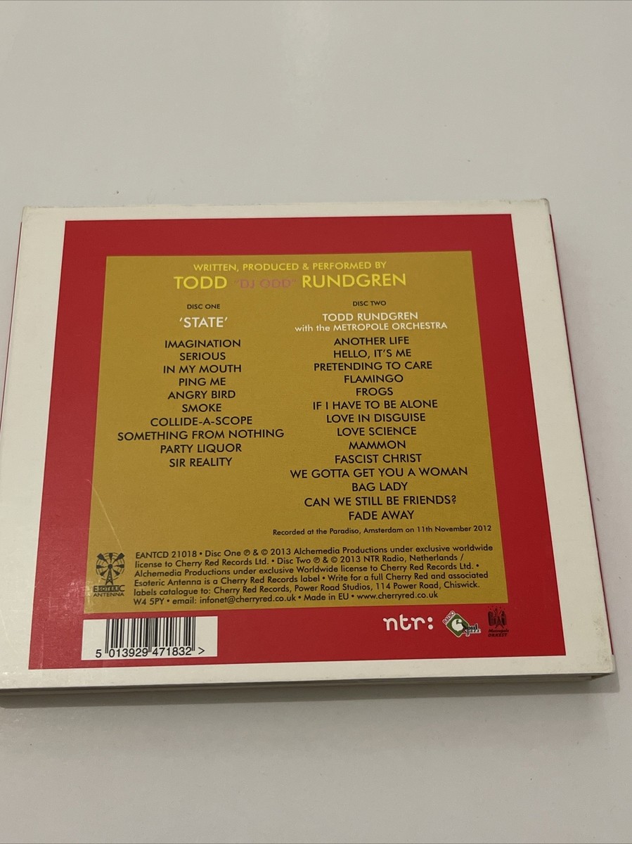 State By Todd Rundgren 2 CD Set 2013