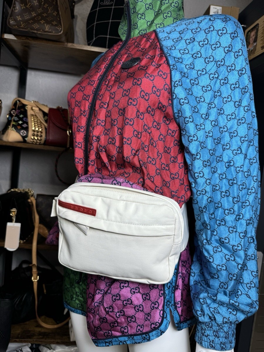 RARE Prada Sport White Fanny Waist Bag Vintage B9150m | eBay