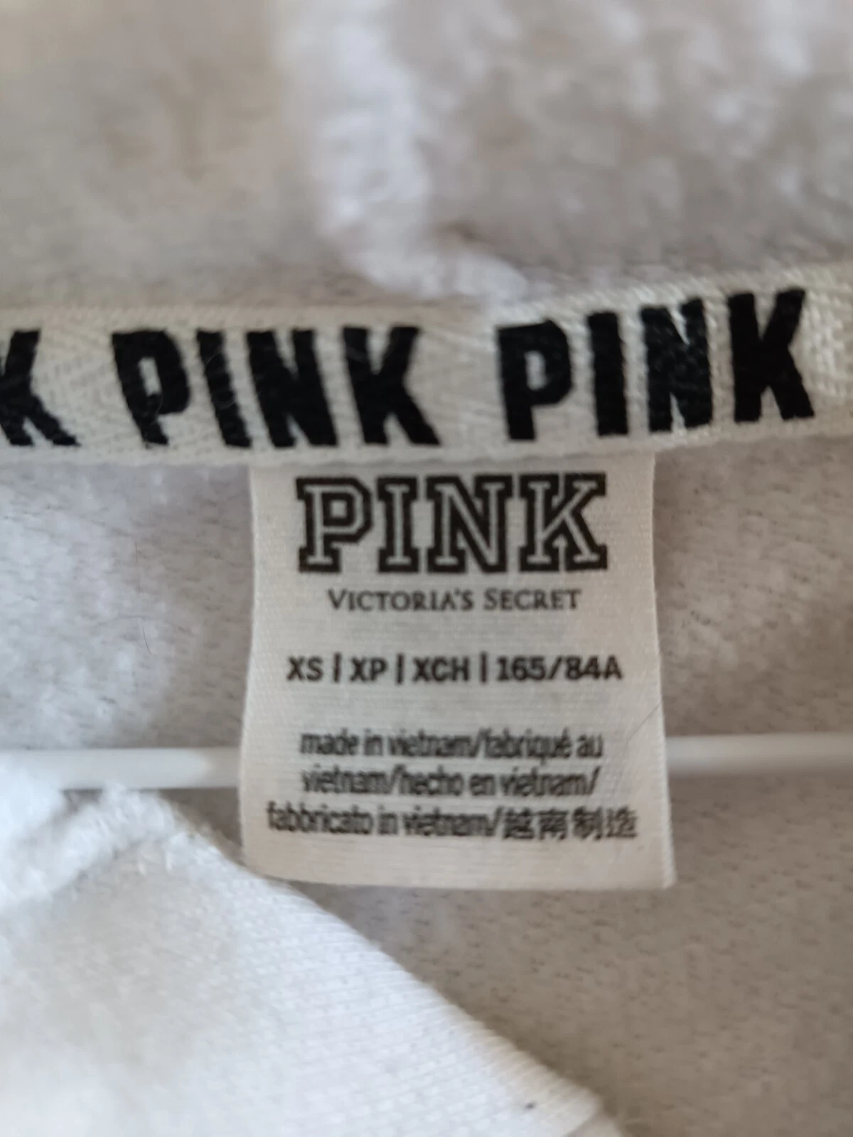 UNDERCOVER Felpa con cappuccio rosa victoria secret XS 100% cotone