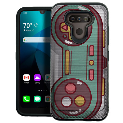 For [LG Harmony 4/ K41 (2020)][EMBOSSED DUO SET10] Shock Dual Layer Case
