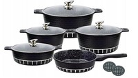 Zilner Elegantes 11Teiliges Topfset Kochtopf Set| Induktions TöPfe Set ZL-8512B