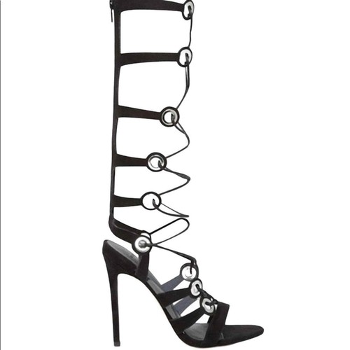 Asos Headquarter Lace Up Heeled Sandals 