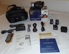 Sony HDR-SR1 30GB HD 1080 Camcorder NightShot Remote AC AV Cables  EXTRAS