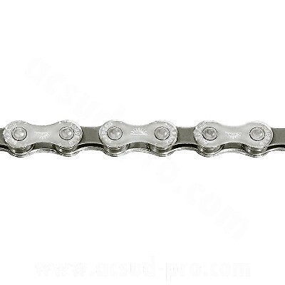 CATENA BICI10V. SUNRACE 116 MAGLIE ARGENTO 2.38