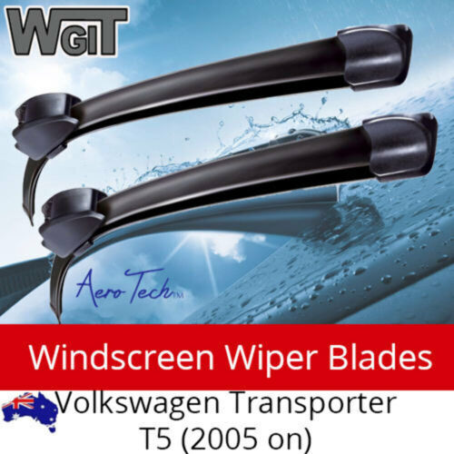 Windscreen Wiper Blades For Volkswagen Transporter T5 (2005 on) Aero Design PAIR - Foto 1 di 3