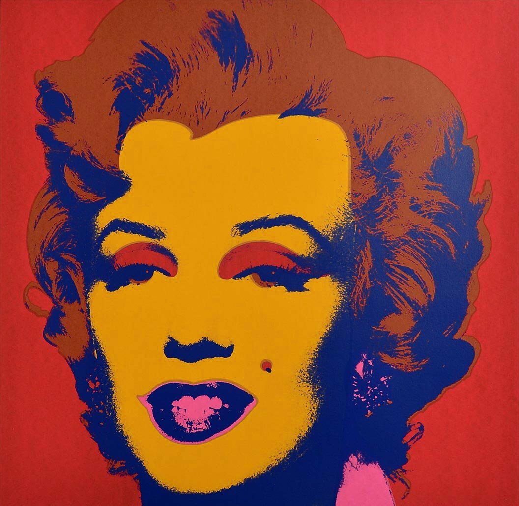 Artley Prints - Tableau Marilyn Monroe Abstrait Et Coloré, Toile Tendue 40x30 Cm, Prêt à Accrocher Pour Le Salon