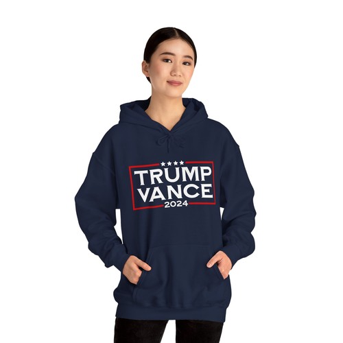 Trump Vance 2024 Unisex Hoodie, Donald Trump & JD Vance, Trump 2024 Hoodie - Picture 5 of 74