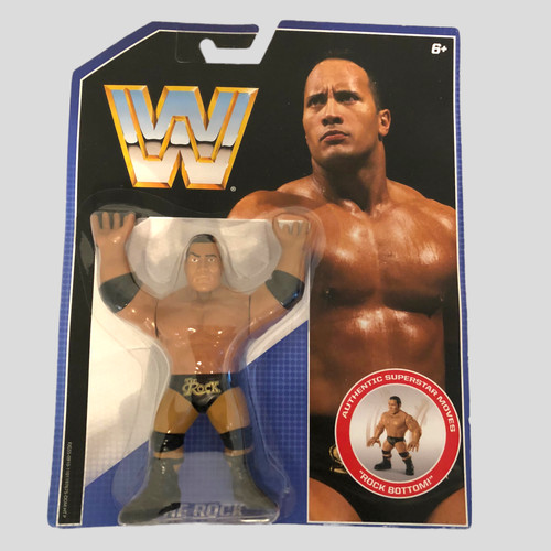 DAMAGED Bubble The Rock - Mattel WWE Retro Wrestli...