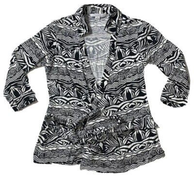 Preowned- Diane Von Furstenberg Abigail Deep-V Wrap Top Womens (Size 8)