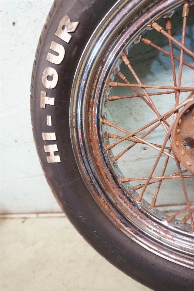 Harley-Cabeza de pala 1969 Panhead FL Flh Duo Electa Glide *rueda trasera 2502B Foto 4 de 4