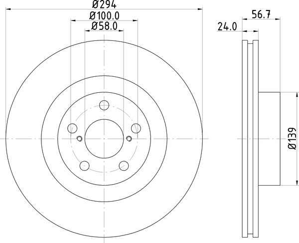 2x Mintex Discs Front fits Subaru Impreza 2.0 Turbo GT AWD i XV D Legacy 2.5