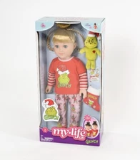My Life as Grinch 18” Blonde Doll Plush Christmas Stocking NIB Cindy Lou Who