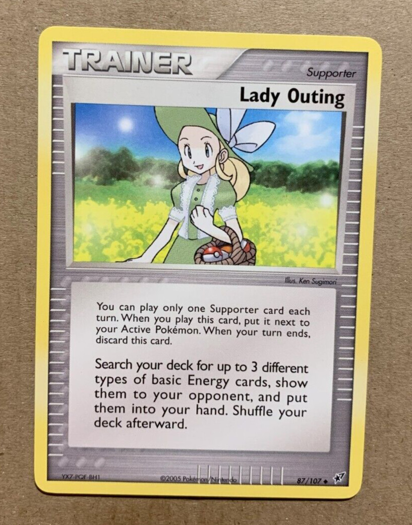 Lady Outing 87/107 EX Deoxys - Uncommon Pokemon Card - NM/Mint