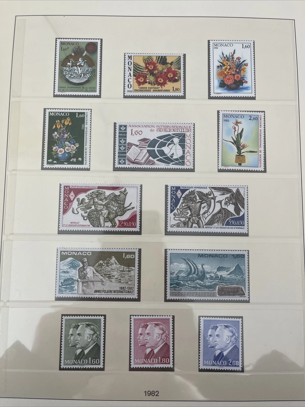 Timbres Monaco Neuf Lindner No.186 1982 Page 105