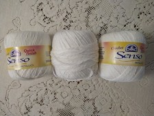 DMC 3-COUNT Senso  White  Metallics Crochet Quick Finish COTTON/METALLIC Thread