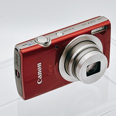 Near Mint] Canon IXY 180 Red Digital Camera w/Battery